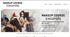 Desktop Screenshot of makeupcoursesingapore.com