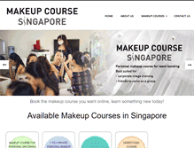 Tablet Screenshot of makeupcoursesingapore.com
